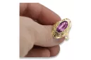 Ring Amethyst 14 Karat Gelbgold Vintage Stil vrc014y